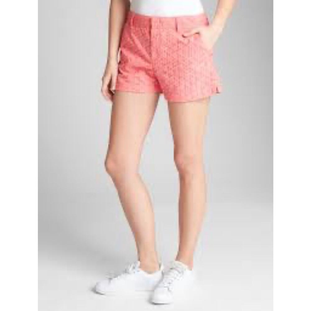 Gap City Shorts in Coral Eyelet - Picture 2 of 11
